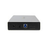 3.5in Silver USB 3.0 External SATA III Hard Drive Enclosure with UASP &ndash; Portable External HDD