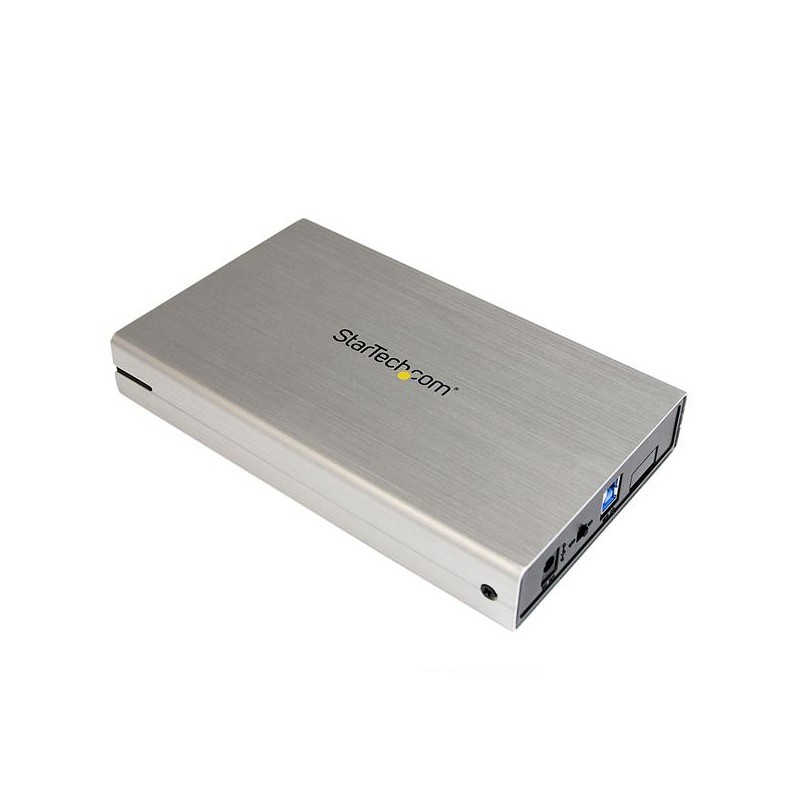 3.5in Silver USB 3.0 External SATA III Hard Drive Enclosure with UASP &ndash; Portable External HDD