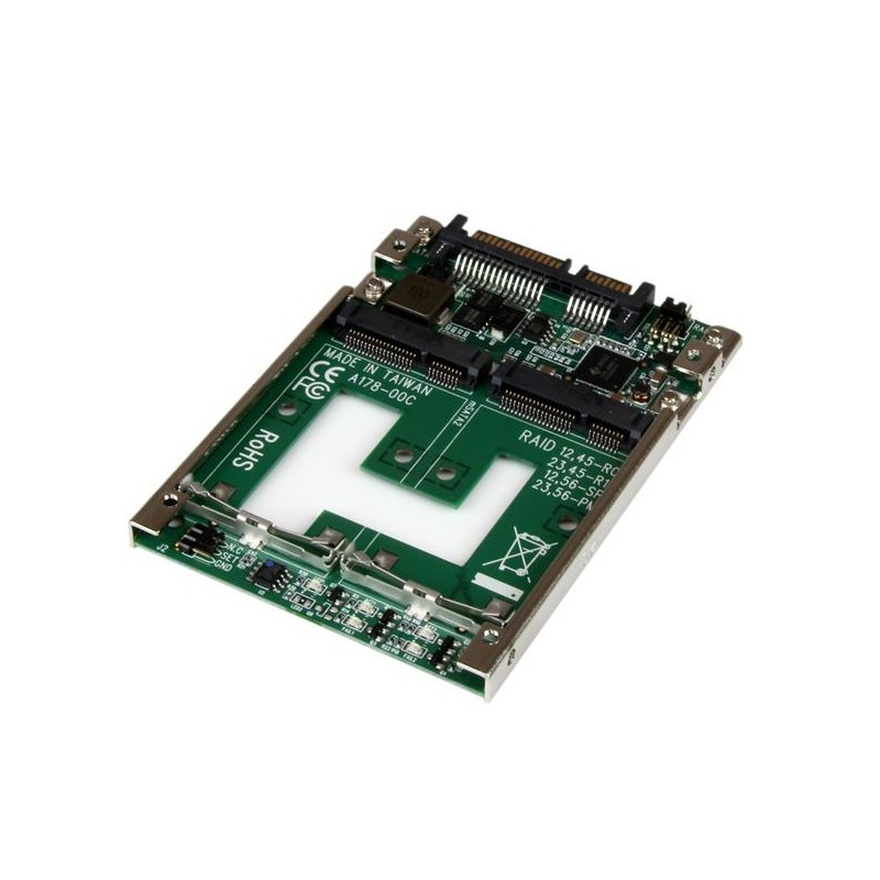 Dual mSATA SSD to 2.5&rdquo; SATA RAID Adapter Converter