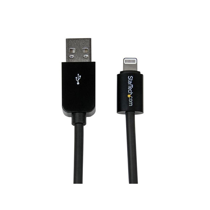 3m (10ft) Long Black Apple&reg; 8-pin Lightning Connector to USB Cable for iPhone / iPod / iPad