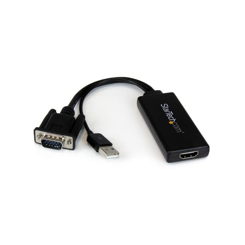 VGA to HDMI&reg; Adapter with USB Audio & Power &ndash; Portable VGA to HDMI Converter &ndash;  1080p