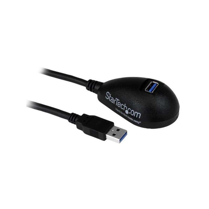 5 ft Black Desktop SuperSpeed USB 3.0 Extension Cable - A to A M/F