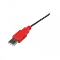 Micro USB to RS232 DB9 Serial Adapter Cable for Android&trade; with USB Charging - M/M