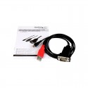 Micro USB to RS232 DB9 Serial Adapter Cable for Android&trade; with USB Charging - M/M