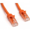 StarTech.com Cat6 patch cable with snagless RJ45 connectors – 75 ft, orange