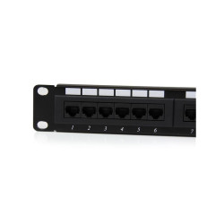 24 Port 1U Rackmount Cat 6 110 Patch Panel