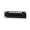 24 Port 1U Rackmount Cat 6 110 Patch Panel