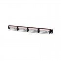 24 Port 1U Rackmount Cat 6 110 Patch Panel