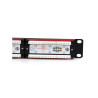 24 Port 1U Rackmount Cat 6 110 Patch Panel