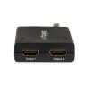 4K HDMI&reg; 2-Port Video Splitter &ndash; 1x2 HDMI Splitter &ndash; Powered by USB or Power Adapter  &ndash; 4K 30Hz