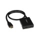 StarTech.com 4K HDMI 2-Port Video Splitter – 1x2 HDMI Splitter – Powered by USB or Power Adapter – 4K 30Hz
