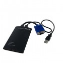 StarTech.com KVM Console to USB 2.0 Portable Laptop Crash Cart Adapter