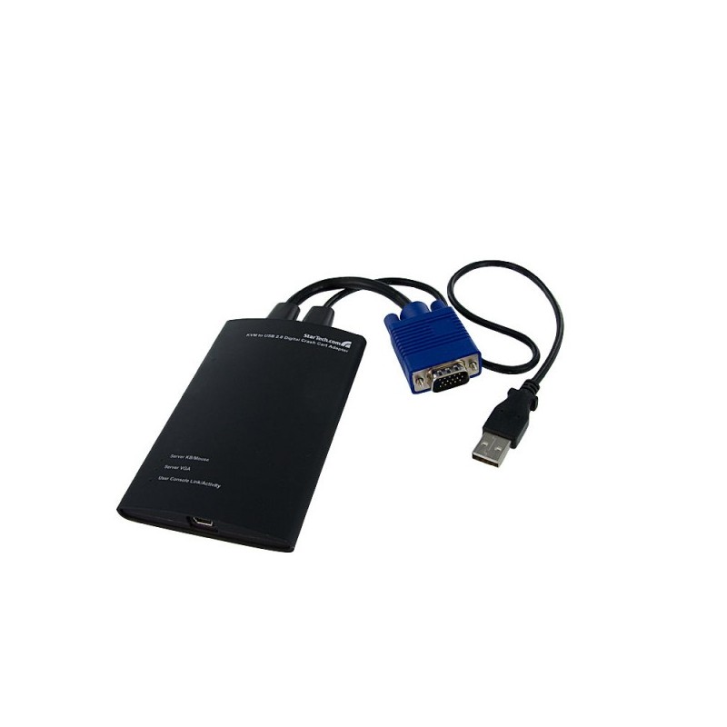 StarTech.com KVM Console to USB 2.0 Portable Laptop Crash Cart Adapter