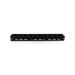 1U Horizontal Finger Duct Rack Cable Management Panel with Cover
