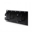 2U Double-Sided Horizontal Cable Management Panel with Finger Duct & D-Ring Hooks