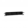 2U Double-Sided Horizontal / Vertical Cable Management Panel with Finger Duct & D-Ring Hooks