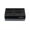 USB 3.0 to 4-Bay SATA 6Gbps Hard Drive Docking Station w/ UASP & Dual Fans - 2.5/3.5in SSD / HDD Dock