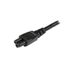 1m 3 Prong Laptop Power Cord &ndash; Schuko CEE7 to C5 Clover Leaf Power Cable Lead