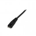 1m Standard Laptop Power Cord - EU to C7 Power Cable Lead