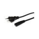 StarTech.com 1m Standard Laptop Power Cord - EU to C7 Power Cable Lead