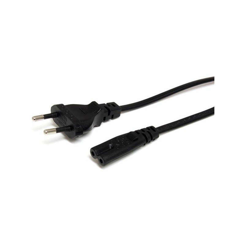 1m Standard Laptop Power Cord - EU to C7 Power Cable Lead