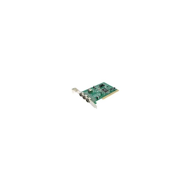 4 Port PCI 1394a FireWire Adapter Card with Digital Video