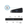 Universal USB 3.0 4K Laptop Docking Station w/ 4K DisplayPort - USB Fast-Charge Port, USB 3.0, GbE - DP / HDMI Dual Video