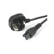 StarTech.com 2m Laptop Power Cord - 3 Slot for UK - BS-1363 to C5 Clover Leaf Power Cable Lead