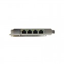 4 Port Gigabit Power over Ethernet PCIe Network Card - PSE / PoE PCI Express NIC