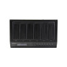 USB 3.0 / eSATA 6-Bay Hard Drive Duplicator Dock - 1:5 HDD / SSD Cloner and Eraser