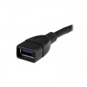 USB 3.0 A-to-A extension cable - 6 in, black