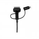Lightning or 30-pin Dock or Micro-USB to USB cable -1m (3ft), black