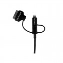 Lightning or 30-pin Dock or Micro-USB to USB cable -1m (3ft), black