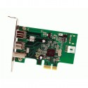 StarTech.com 3 Port 2b 1a Low Profile 1394 PCI Express FireWire Card Adapter