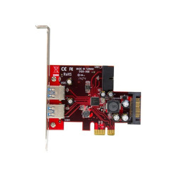 4-port PCI Express USB 3.0 card - 2 external, 2 internal - SATA power