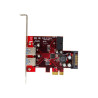 4-port PCI Express USB 3.0 card - 2 external, 2 internal - SATA power