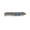 4-port PCI Express USB 3.0 card - 2 external, 2 internal - SATA power