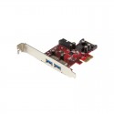 StarTech.com 4-port PCI Express USB 3.0 card - 2 external, 2 internal - SATA power