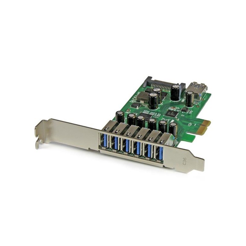 7-port PCI Express USB 3.0 card - standard and low-profile design