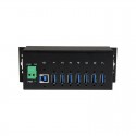 7-port industrial USB 3.0 hub - ESD and surge protection