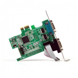 StarTech.com 2 Port Native PCI Express RS232 Serial Adapter Card with 16550 UART - Serial adapter - PCI Express x1