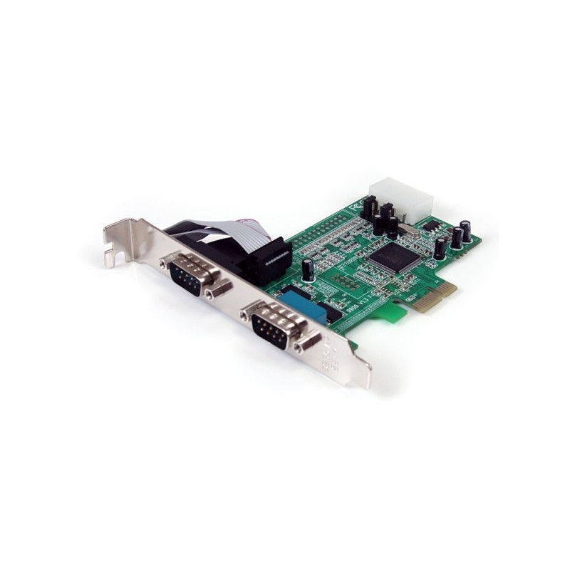 StarTech.com 2 Port Native PCI Express RS232 Serial Adapter Card with 16550 UART - Serial adapter - PCI Express x1
