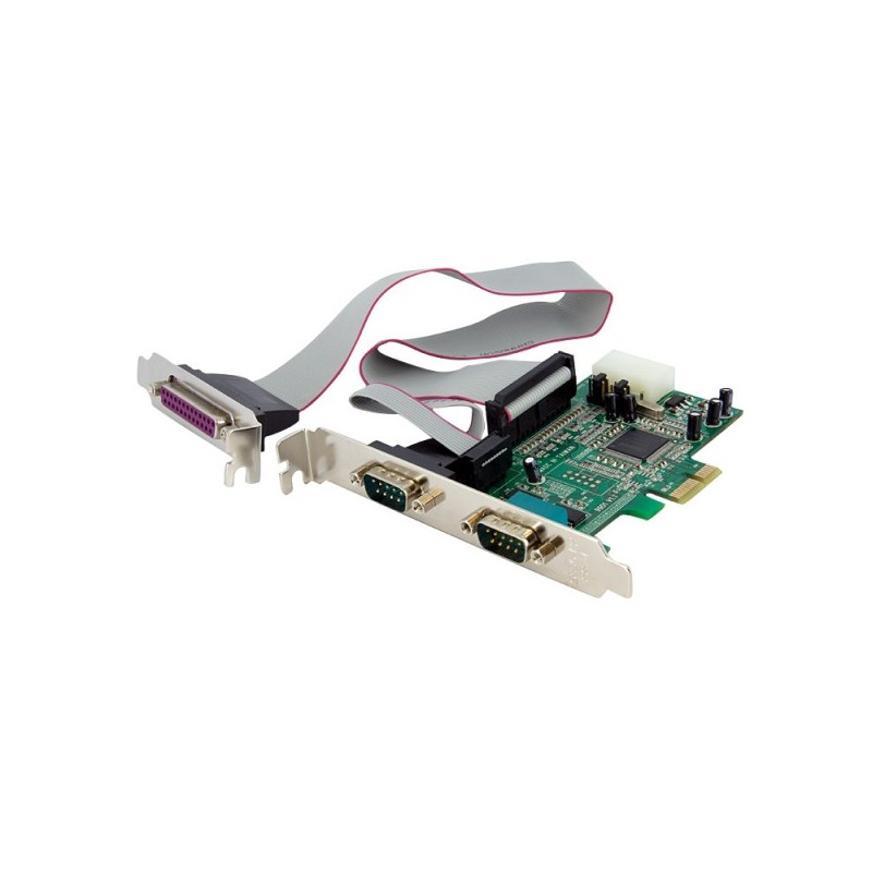 StarTech.com 2S1P Native PCI Express Parallel Serial Combo Card with 16550 UART - Serial adapter - PCI Express x1 