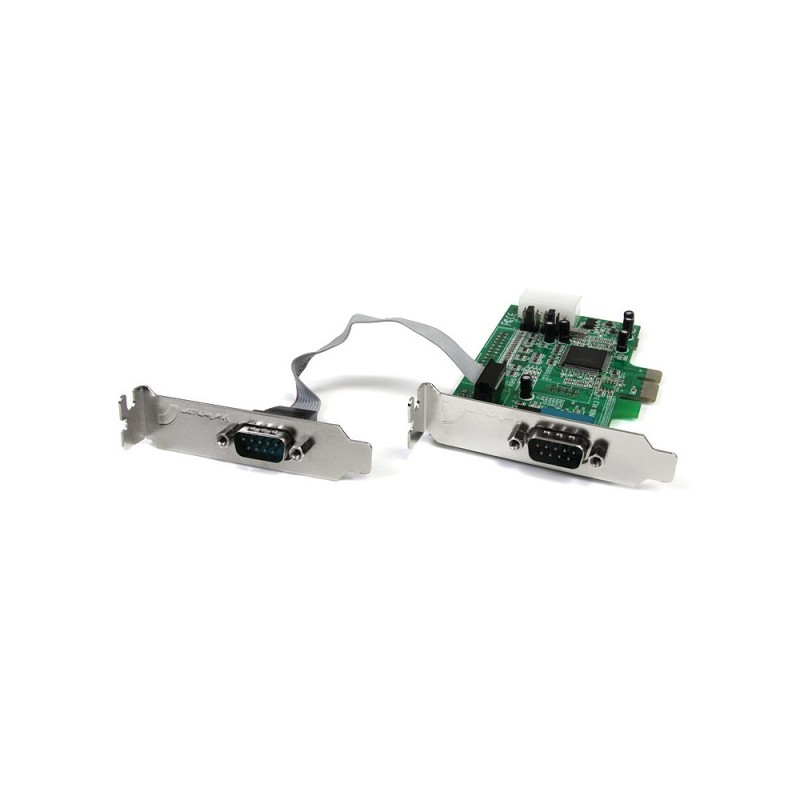 StarTech.com 2 Port Low Profile Native RS232 PCI Express Serial Card with 16550 UART