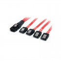 50cm Serial Attached SCSI SAS Cable - SFF-8087 to 4x Latching SATA