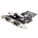 StarTech.com 4 Port Native PCI Express RS232 Serial Adapter Card with 16550 UART - Serial adapter - PCI Express x1