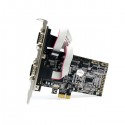 StarTech.com 4 Port Native PCI Express RS232 Serial Adapter Card with 16550 UART - Serial adapter - PCI Express x1