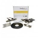 StarTech.com 4 Port Native PCI Express RS232 Serial Adapter Card with 16550 UART - Serial adapter - PCI Express x1