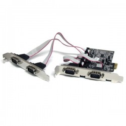 StarTech.com 4 Port Native PCI Express RS232 Serial Adapter Card with 16550 UART - Serial adapter - PCI Express x1