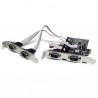 StarTech.com 4 Port Native PCI Express RS232 Serial Adapter Card with 16550 UART - Serial adapter - PCI Express x1